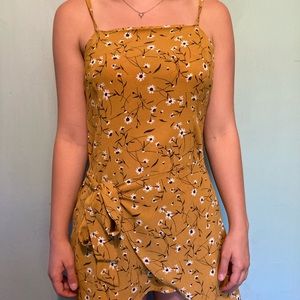 Mustard yellow sun dress
